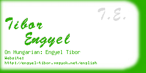 tibor engyel business card